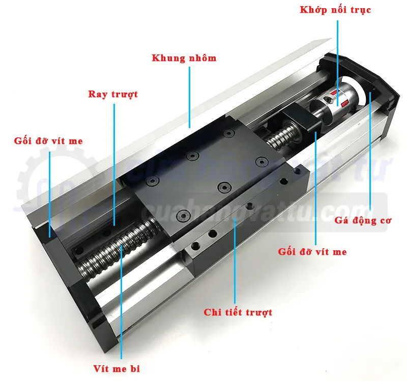 Cấu tạo bàn trượt vít me TLM90S