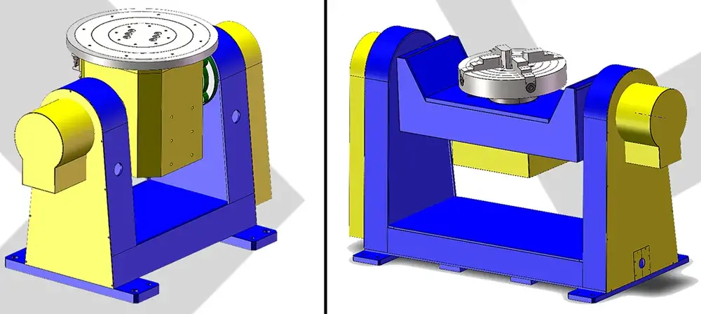 Thiết kế 3D robot định vị 2 trục hàn