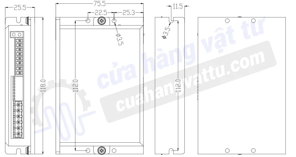 bản vẽ driver DM542J