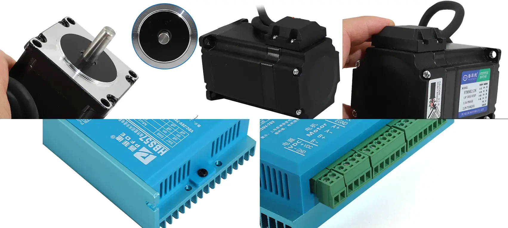 các thành phần của bộ động cơ hybrid servo 57