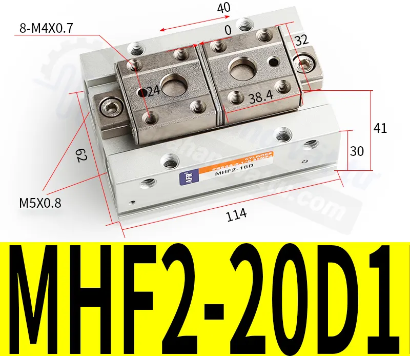 xi lanh khí nén trượt MHF2-20