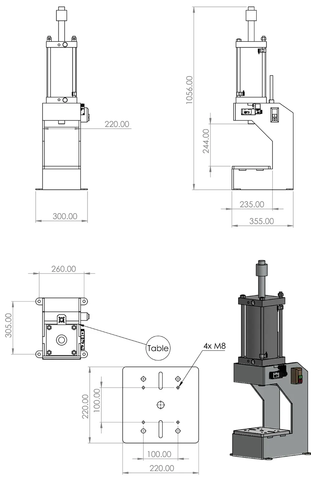 máy đột dập khí nén 1300kg