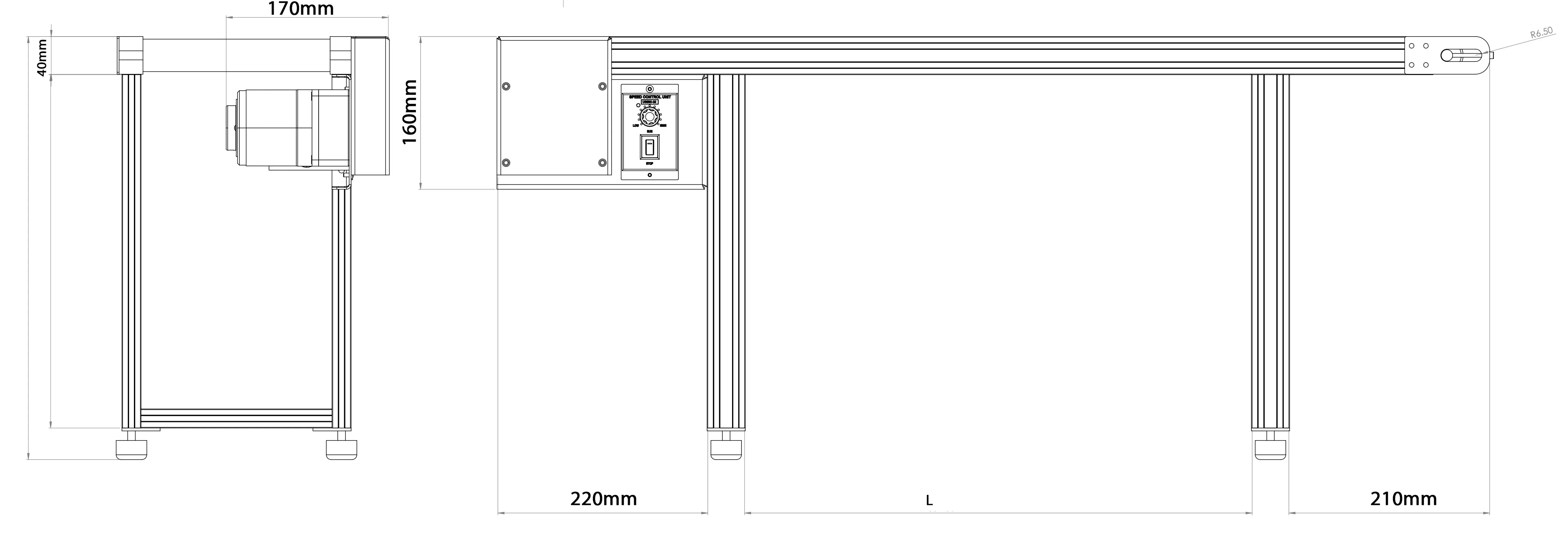 bản vẽ 2d băng tải