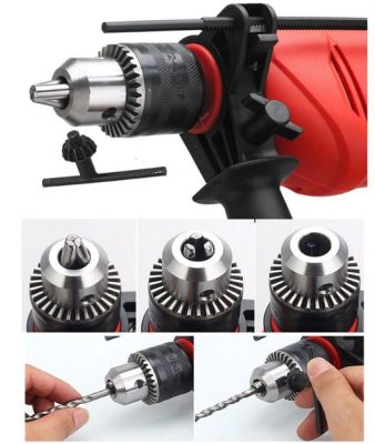 Mũi khoan được gá vào mâm cặp