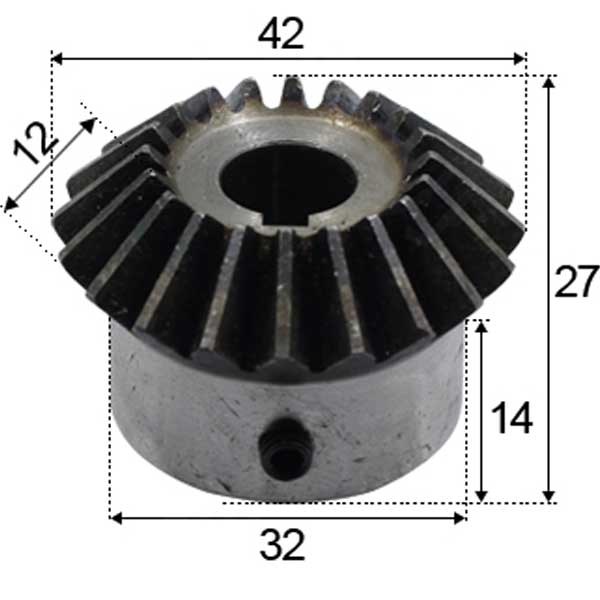bánh răng module 2m