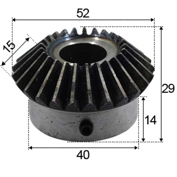 bánh răng module 2m 25 răng